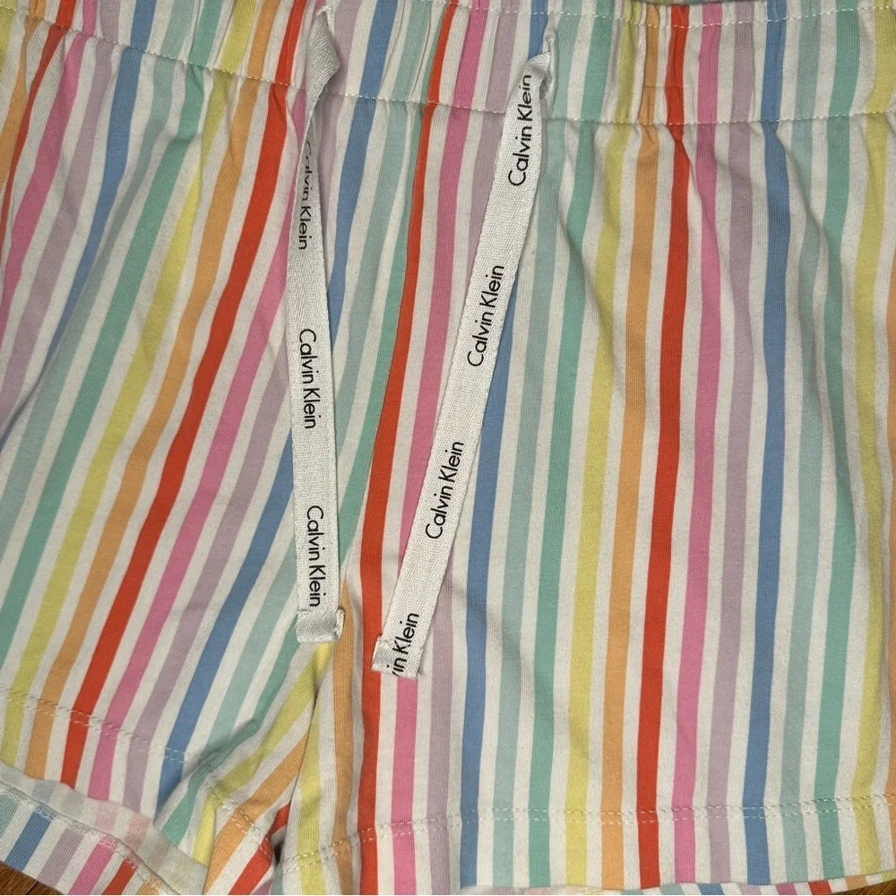 Calvin Klein Women’s Sleep Set Multi Colored 2 Piece – Size Medium - Picture 9 of 11